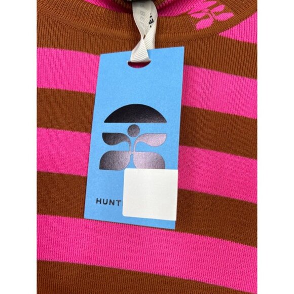 NWT Hunter Bell Ribbed Knit Linge Turtleneck Amber Pink Stripe Size: Medium - Picture 4 of 8